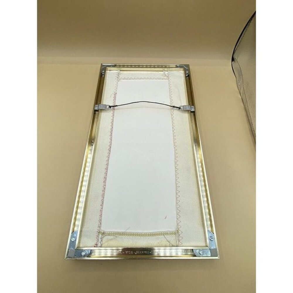 Vintage Tropical Macaw Parrot Needlepoint Tapestry 17 “ X 9.25” Framed - Picture 6 of 8